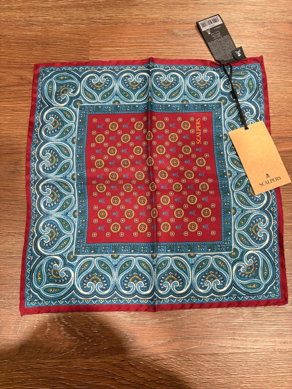 Scalpers, 100% SILK HANDKERCHIEF, Unisex